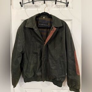 Vintage 80’s Context Leather Aviator Jacket